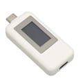 Miniatyrbilde 5 av 8: USB Spenningsstrømtester 4‑30V 0‑5.1A digital LCD-skjerm Nøyaktig måling USB-tester for telefon Nettbrett Bærbar Hvit