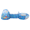 Miniatyrbilde 3 av 8: Barnelek Play Tent Set 3 i 1 Barnelek Play Tent med Crawl Tunnel Ball Pit for Innendørs Utendørs Aktiviteter