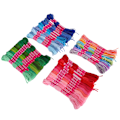 Miniatyrbilde 7 av 8: 44 stk broderigarn krysssting floss gradient farge polyester bomullsspoler 8 meter