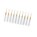Miniatyrbillede 2 af 8: 10 stk. Titanium Coat Tungsten Carbide End Mill Gravering Bits Fræser 3.175mmx1mm