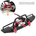 Miniatyrbillede 8 af 8: Forkofanger af aluminiumslegering med spil til Traxxas TRX-4 RC-crawler-opgraderingsdel