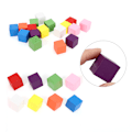 Miniatyrbild 3 av 8: 2 set färgade block set furu trä barn geometri upplysning tidig utbildning leksak 25 st färgade block 25 mm