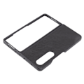 Miniatyrbillede 7 af 8: Foldbar telefonetui i PU-læder, moderigtigt, behageligt, beskyttende mobiltelefoncover til Samsung Galaxy Z FOLD 4, sort