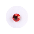 Miniatyrbillede 6 af 8: 10 stk/æske Klar tandnegledekoration Krystal Gem Rhinestone Rød