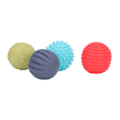 Miniatyrbillede 4 af 8: 4 stk. Baby Sensoriske Bolde Teksturerede Forskellige Farve Form Palm Massage Squeeze Ball Legetøjssæt