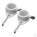 Miniatyrbillede 1 af 5: 3 par flagmonteringsringe anti-wrap-grommet-clips - 1 tomme diameter flagstang--