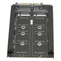 Miniatyrbillede 3 af 8: M.2 SSD til SATA Adapter 6Gbps transmission M.2 NGFF SATA 22PIN Port SATA SSD udvidelseskort til computer ENCNF2S H01
