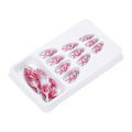 Miniatyrbild 6 av 8: 24ST falska konstnaglar cover lång tryck Färgglada konstnaglar för DIY Nail Art SalonN9