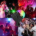 Miniatyrbilde 5 av 5: Scene Spotlights Diskokule Discolys 2 Pakning, Partylys Scene Lampe Diskolys Projektor Spot Effekt Scene Fjernkontroll, for Jul, Barn