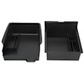 Miniatyrbillede 5 af 8: Center Console Opbevaringsbakke ABS Armlæn Organizer Box Cubby Skuffebeholder Udskiftning til Tesla Model 3 Y Uden Silikonepuder