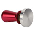 Miniatyrbilde 5 av 8: 57,5 mm rustfritt stål kaffemanipulator pulver flatt trykkpresse hammerverktøy kaffeaccessoirer rød