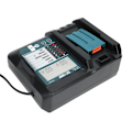 Miniatyrbilde 5 av 8: DC18RF lader med skjerm USB-grensesnitt passer for Makita 14V/18V litiumbatteri EU 100V‑240V