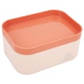 Miniatyrbillede 1 af 8: Opbevaringsboks 6 Gitter Design Pink Simple Mini Desktop Makeup Organizer med låg til Smykker Kosmetik Stationery