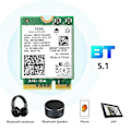 Miniatyrbillede 4 af 5: 1650i AX201NGW WiFi-kort 3000Mbps WIFI6 2.4G/5G Dual-Band Cnvio2 Bluetooth 5.1 Trådløs WiFi Adapter-B14