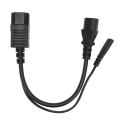 Miniatyrbillede 1 af 8: IEC320 C14 han til C13 C7 hun strømledning Vandtæt IEC320 strømkabel til projektorer 100‑250V 32cm