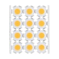 Miniatyrbillede 8 af 8: 12 stk LED-chips COB Lys Emitter Komponent 5W 15‑17V til DIY Spotlights Downlight Loftlampe Varmt Lys