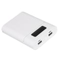Miniatyrbillede 8 af 8: M09 4x18650 DIY Powerbank med mikroindgang LED-display svejsefri batteriopbevaringsboks hvid