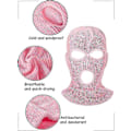 Miniatyrbild 4 av 5: Sport Balaclavas i Helansikte - Set om 3 | Vinter Utomhus Stickad Ansiktsmask | Skid Balaclava - Fluorescerande Gul, Grön och Orange