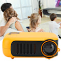 Pikkukuva 4 / 8: Mini-kannettava projektori Kotiprojektorit 320 x 240 resoluutio 2 tuuman LCD-näytöllä (100-240V) Oranssi Musta AU