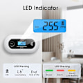 Miniatyrbild 3 av 5: Kolmonoxidvarnare med Digital LCD-Display, Batteridriven CO-detektor för Hemmet.