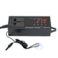 Miniatyrbilde 5 av 8: Digital temperaturregulator termostat for reptilinkubator drivhus akvarium EU-plugg 220V