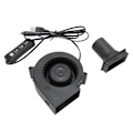 Miniatyrbillede 3 af 8: USB blæser blæser 3,8 tommer 3 hastighedstilstand DC 5V børsteløs 3800 RPM 22 CFM computer køleventilator til PC Electronics 3D Printer