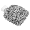 Miniatyrbillede 7 af 8: Bilvask Handske Ridsefast Mikrofiber Dobbeltsidet Rengøringsklud Blød Universal Sort