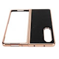 Miniatyrbild 8 av 8: Vikbart phone case för Samsung Galaxy Z Fold 4 Nano Elektropläterat Läder Stjärnmönster Anti-skrapa Telefon Case Svart