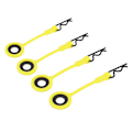 Pikkukuva 2 / 8: 4 kpl RC-korin kiinnikkeet tapit RC-auton kuoren rungon kiinteät pidikkeet pidike silikoni metalli universal 1/10 mallille CarYellow