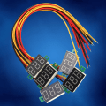 Miniatyrbilde 6 av 8: 5 stk blå 0,36 tommers digital skjerm DC voltmeter Tre-leder LED volt meter spenningsmonitor
