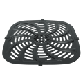 Miniatyrbilde 7 av 8: Frityrskål erstatningspanne Frityrtilbehør Del Non Stick Grillpanne Crisper Plate med gummistøtfanger for 8qt