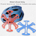 Miniatyrbild 6 av 8: Hjälm Inner Silicone Hjälm Pad Andas Anti Svett Frisyr Hjälm Pad Huvudskydd Liner Universal Hjälm Pads
