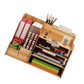 Miniatyrbillede 3 af 6: Desktop Organizer Multipurpose Modern Simple Style Wood Desktop Opbevaringshylde til hjemmeskolekontor Kirsebærtræ