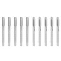 Pikkukuva 5 / 8: 10 kpl High Speed ​​Steel Kierrehana Suora huilu kierretappisarja Set M8 x 1,25mm