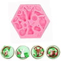 Silicone Animal Fondant Mold Cake Decoration Baking Chocolate Mold Pink