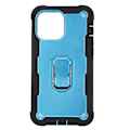 Miniatyrbillede 1 af 8: Ridsefast rustning dækker med stativ til iPhone 13 Pro Max mobiltelefoner rustning beskyttelsesetui (sort blå)