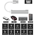 Miniatyrbillede 3 af 5: Aluminium Slim PS4 USB Hub Multi USB Port Expander til Laptop PC Computer Playstation