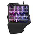 Miniatyrbild 4 av 6: Enhandsmekanisk speltangentbord RGB-bakgrundsbelyst bärbar minispelsnumrerat spelkontroll för PC PS4 Xbox Gamer