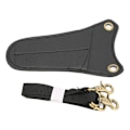 Miniatyrbild 8 av 8: Saxväska Lätt Bärbar Läder Sax Holster för Salong Frisör Frisör Frisör