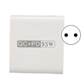 Miniatyrbilde 7 av 8: WLX A6 USB C vegglader 53W 4 USB ladeporter QC 3.0 PD 20W hurtig vegglader for iPhone nettbrett øretelefon 100-240V EU-plugg