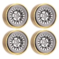 Miniatyrbillede 3 af 8: 4 stk. RC Beadlock-hjul Professionel Aluminiumlegering Messing RC Hjulvægt Blok til Watchman FMS FCX24 1/18 1/24 RC Bil Titanium