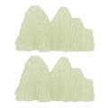 Miniatyrbilde 2 av 8: 2 stk. Grønn fluoritt mineral krystallprøve skrivebordssimulering superlysende dekorativ steinhage fiskebolle landskapsornament 02 stil