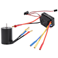 Pikkukuva 6 / 8: Vedenpitävä harjaton moottori 3650 3500KV 60A ESC-sarjalla 4 mm:n kullatulla banaaniliittimellä 1/10 RC-autoon