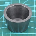 Miniatyrbillede 8 af 8: Grafit Digel til Smeltning og Blanding af Flydende Metal til Geologiske Eksperimenter - Diameter 35 x Højde 22 mm Grafit Digel uden Låg