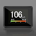 Miniatyrbillede 3 af 5: OBD On-Board Car Head Up Display HUD Digitalt Speedometer Trip Display Sort23