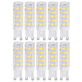 Miniatyrbillede 1 af 8: 10 stk. G9 220V LED-pære, dæmpbar keramisk LED-pære, erstatter halogenpære til lysekrone G9 7W 64LED