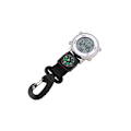 Miniatyrbild 5 av 5: Svart Lättvikts Backpacker Digital Watch Karbinhake Utomhusbälte FOB Bärbar Kompass Watch För Vandring Klättring