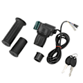Miniatyrbillede 3 af 8: Elektrisk cykel Twist Throttle Grip Set Universal Speed Governer med display Højre halvgreb til elektriske køretøjer