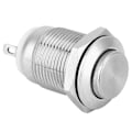 Miniatyrbillede 2 af 8: 5 stk metaltrykknapkontakt 1 normalt åben 2 ben vandtæt selvnulstille elektroniske forsyninger (høj skylning)