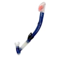 Miniatyrbillede 2 af 8: Tør snorkelrør PVC silikone let vejrtrækning letvægts svømning snorkelrør til dykning entusiast blå